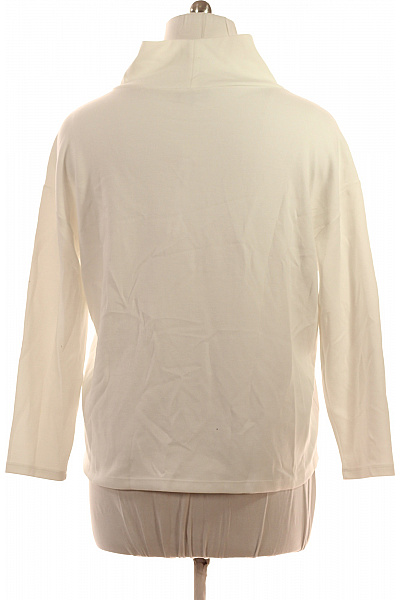 monari Dámská mikina s dlouhým rukávem a potiskem bílá s kamínky Velikost 44 | monari | obrázek 2