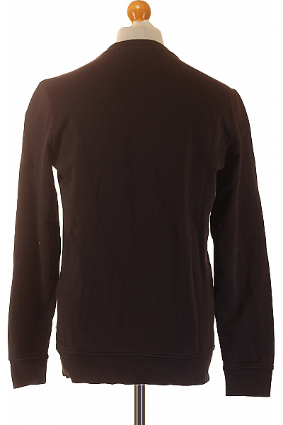 NAPAPIJRI Pánská tmavě hnědá mikina crewneck bez kapuce s dlouhým rukávem jednobarevná Vel. s | NAPAPIJRI | obrázek 2