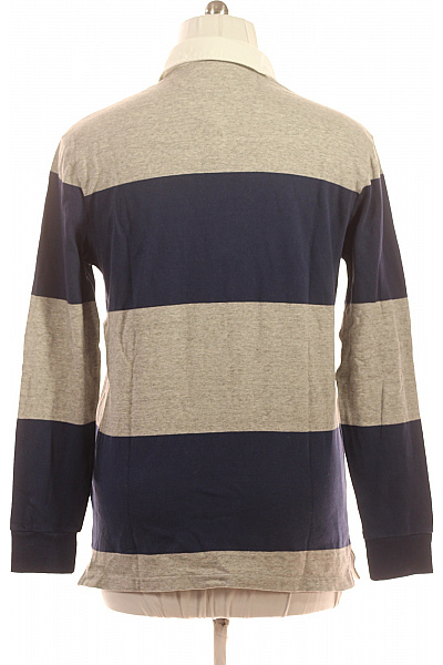 Ralph Lauren Pánské pruhované tričko s dlouhým rukávem a límečkem Velikost M | Ralph Lauren | obrázek 3