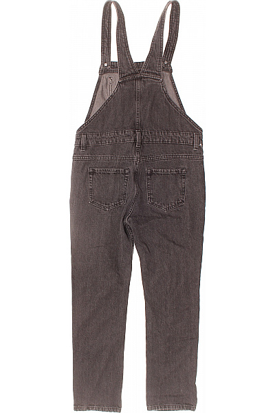 BENETTON Dívčí černé džínové lacláče sepraný vzhled Velikost 150 C M | BENETTON | obrázek 3