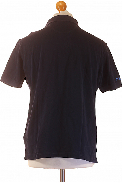 La Martina Pánské bavlněné tmavě modré polo tričko s krátkým rukávem a výšivkou Velikost l | La Martina | obrázek 3