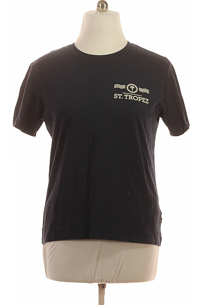 JOOP! Pánské Tričko Krátký Rukáv Námořnická Modrá S Nápisem St. Tropez Basic Vel. l | JOOP! | obrázek 2