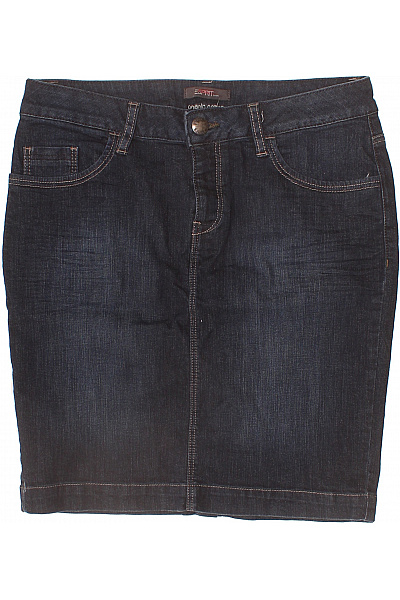 Esprit Dámská tmavě modrá bavlněná pouzdrová džínová sukně ke kolenům Vel. 29 | Esprit | obrázek 2