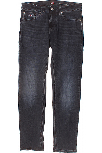 Pánské Rovné Džíny Modré TOMMY HILFIGER Second Hand Vel. 32
