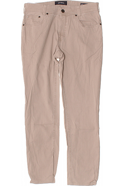 GARDEUR Pánské béžové plátěné kalhoty rovné volnočasové s kapsami Velikost 32 | GARDEUR | obrázek 2