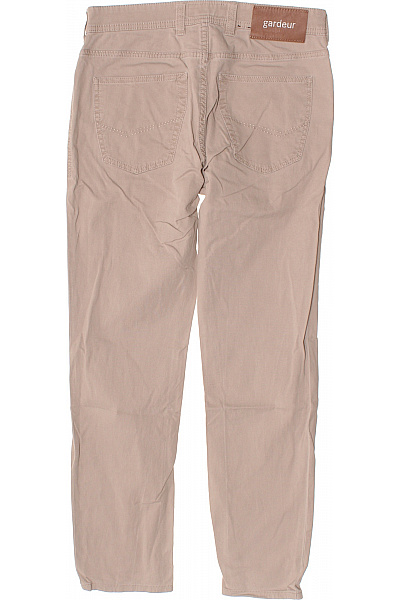 GARDEUR Pánské béžové plátěné kalhoty rovné volnočasové s kapsami Velikost 32 | GARDEUR | obrázek 3