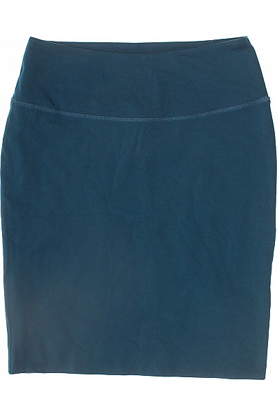 Kaffe Dámská bavlněná pouzdrová krátká sukně tmavě modrá elastická jednobarevná Vel. M | Kaffe | obrázek 2