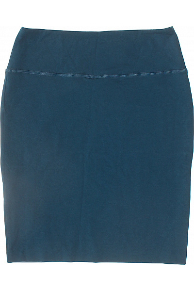 Kaffe Dámská bavlněná pouzdrová krátká sukně tmavě modrá elastická jednobarevná Vel. M | Kaffe | obrázek 3