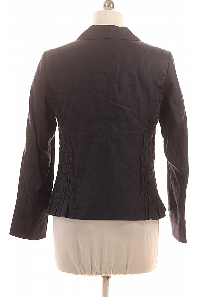 Per Una Dámský tmavý vypasovaný blejzr elegantní jednořadé s knoflíky Vel. 16 | Per Una | obrázek 3