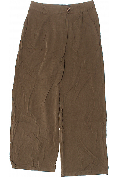 LAWRENCE GREY Hnědé volné rovné látkové kalhoty ležérní s knoflíky Vel. 38 | LAWRENCE GREY | obrázek 2