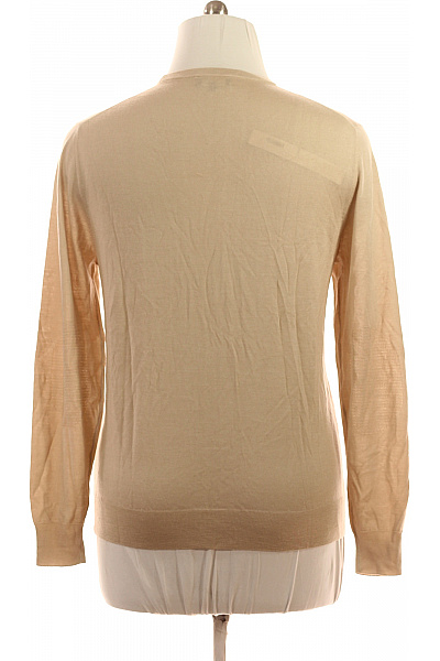 HACKETT Pánský béžový basic tenký pulovr přes hlavu jarní Velikost L | HACKETT | obrázek 3