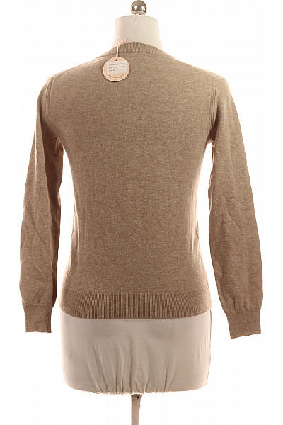 HUGENBERG Dámský béžový tenký pletený basic pulovr přes hlavu Vel. m | HUGENBERG | obrázek 2