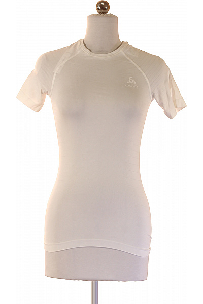 ODLO Dámské Sportovní Tričko S Krátkým Rukávem Bílé Funkční Velikost Xs