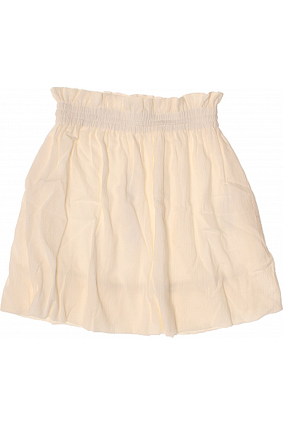 ZARA Dámská bavlněná nabíraná sukně letní béžová Velikost M | ZARA | obrázek 2