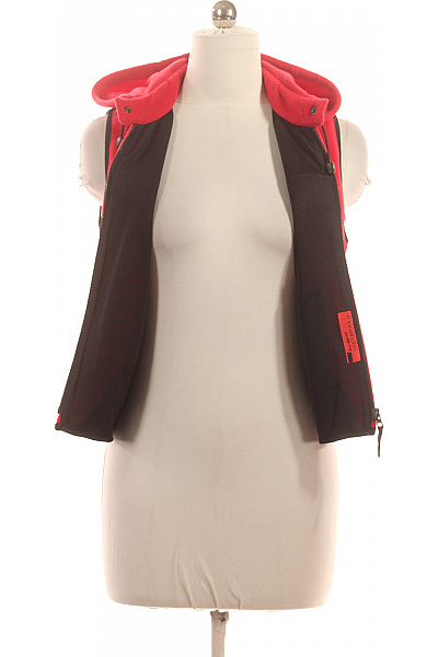 LEVIS Dámská červená fleecová vesta s kapucí outdoorová krátká Velikost M | LEVIS | obrázek 4