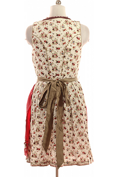 Stockerpoint Dirndl květovaný krémový s růžovou plisovanou sukní retro Velikost 40 | Stockerpoint | obrázek 3