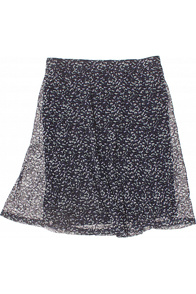 s.OLIVER Dámská modrá květinová mini sukně s pružným pasem průsvitná Velikost 34 | s.OLIVER | obrázek 3