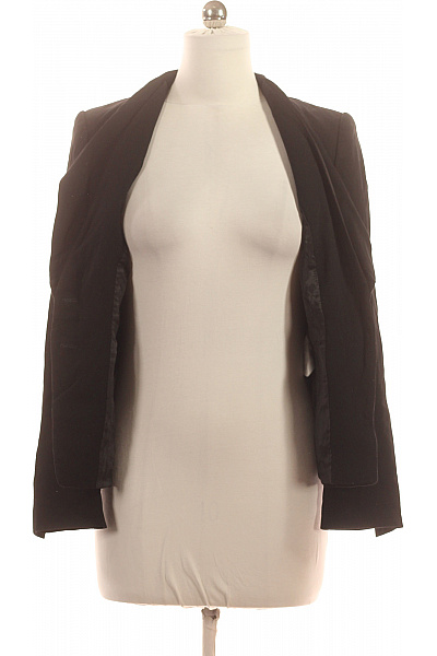 Laurel Černé vypasované společenské sako triacetátové elegantní business jednořadé Velikost 38 | Laurel | obrázek 4