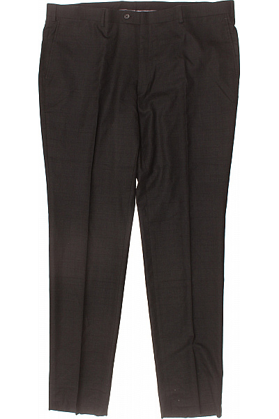 John Varvatos Pánské Tmavě Hnědé Společenské Oblekové Kalhoty Rovné Velikost XL
