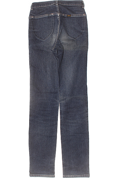 Dámské modré džíny rovné seprané s vysokým pasem klasické Vel. XXS | Unimoda | obrázek 2