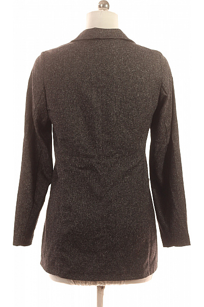 OPUS Dámský šedý tvídový blejzr elegantní vypasované jednořadé na běžné nošení podzimní Velikost 38 | OPUS | obrázek 3