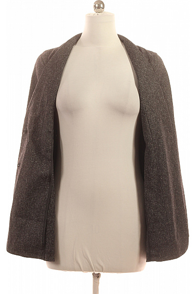 OPUS Dámský šedý tvídový blejzr elegantní vypasované jednořadé na běžné nošení podzimní Velikost 38 | OPUS | obrázek 4