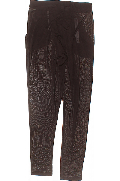 Dámské viskózové kalhoty volné černé síťované ležérní Vel. s | Unimoda | obrázek 3