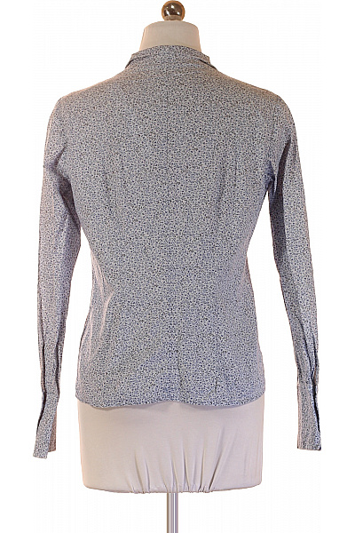 van Laack Dámská bavlněná košile s dlouhým rukávem vzorovaná modrá elegantní Velikost 36 | van Laack | obrázek 2