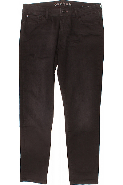 Denham Pánské černé úzké Džíny Seprané S Kapsami Velikost 29/30