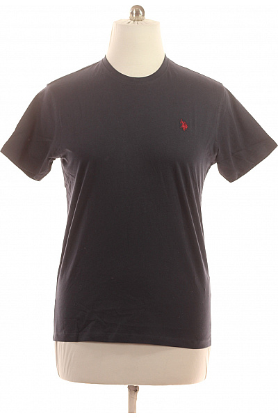 U.S.POLO ASSN. Pánské bavlněné tričko tmavě modré basic s krátkým rukávem a výšivkou Velikost L | U.S.POLO ASSN. | obrázek 2