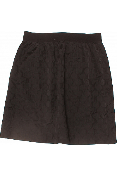 numph Dámská polyesterová černá áčková vzorovaná krátká sukně s pružným pasem Vel. 38 | numph | obrázek 3