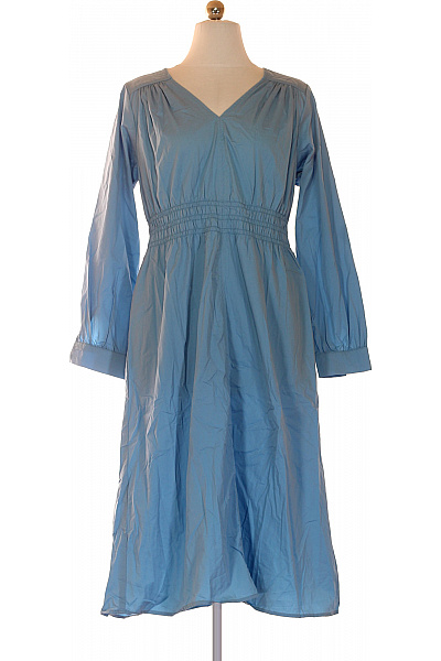 MSCH copenhagen Dámské bavlněné šaty s dlouhým rukávem modré volnočasové Vel. s | MSCH copenhagen | obrázek 2