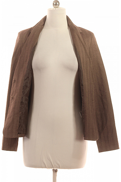 Peppercorn Hnědý blejzr vypasované pruhované business elegantní sako Vel. 38 | Peppercorn | obrázek 3