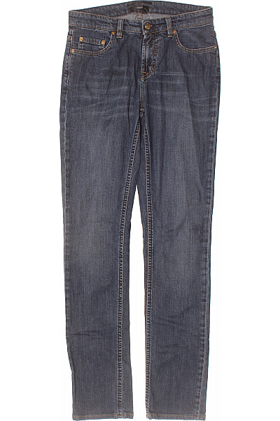 Filippa K. Dámské Modré Džíny Strečové Rovné Seprané Klasické Vel. 28/34