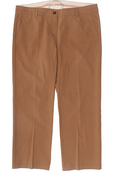 marella Dámské hnědé polyesterové oblekové rovné kalhoty elegantní business Velikost 42 | marella | obrázek 2