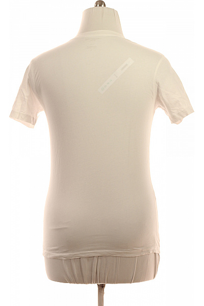 LAWRENCE GREY Pánské bílé basic tričko s krátkým rukávem V-výstřih | LAWRENCE GREY | obrázek 3