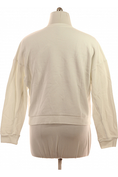 ADIDAS Dámská bílá mikina crop crewneck sportovní bez potisku Vel. XXL | ADIDAS | obrázek 3