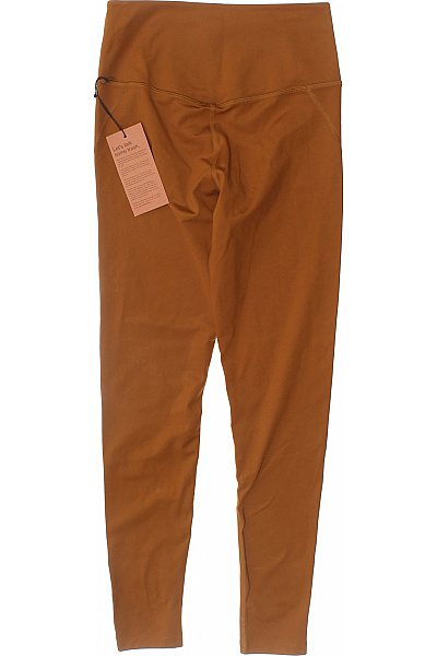 Dámské polyesterové legíny hnědé sportovní s vysokým pasem na cvičení Velikost m | Unimoda | obrázek 2