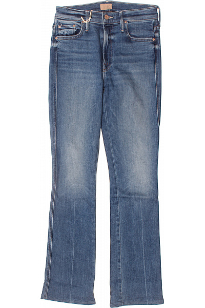 MOTHER Dámské Modré Flare Džíny Seprané Vysoký Pas Vel. 26