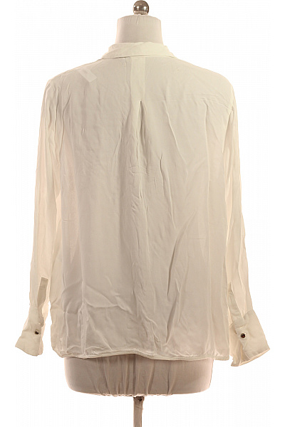 s.OLIVER Dámská bílá průhledná košile dlouhý rukáv elegantní volná Vel. 44 | s.OLIVER | obrázek 2