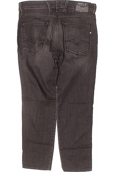 REPLAY Anbass pánské tmavé seprané džíny slim fit s kapsami Vel. 33 | REPLAY | obrázek 2