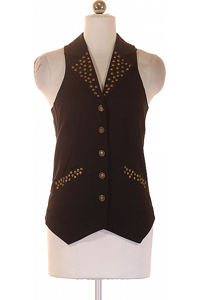 SAMSOE Dámská černá krátká vesta s cvočky Vel. M | SAMSOE | obrázek 2