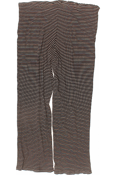neo noir Dámské bavlněné pruhované tepláky volné dlouhé ležérní s pružným pasem Velikost 38 | neo noir | obrázek 3