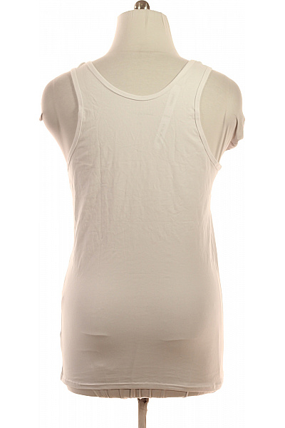 LAWRENCE GREY Dámské bílé tílko basic kulatý výstřih bez rukávů Velikost 3XL | LAWRENCE GREY | obrázek 3