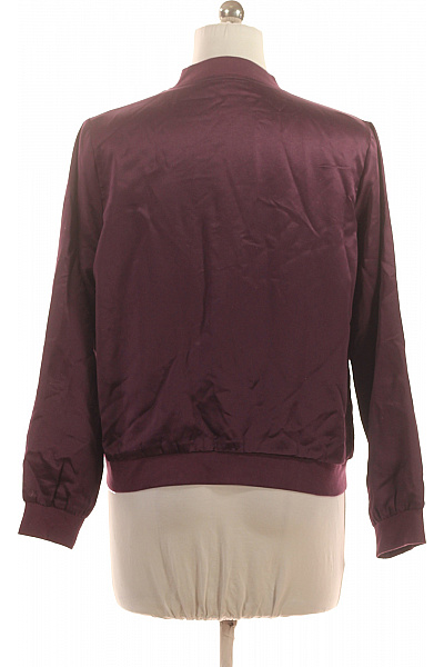 LAWRENCE GREY Dámská polyesterová lesklá bomber bunda fialová krátká přechodová Vel. 38 | LAWRENCE GREY | obrázek 2