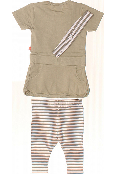 Dirkje Dětská souprava tričko s potiskem a legíny proužkované béžové Vel. 68 | Dirkje | obrázek 2