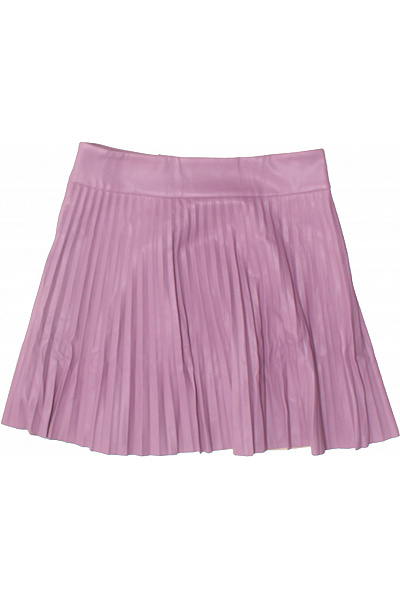 ZARA Dámská fialová koženková minisukně plisovaná s knoflíky Velikost M | ZARA | obrázek 3