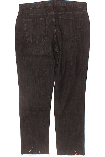 Gap Dámské černé seprané džíny boyfriend rovné zkrácené roztřepené nohavice Velikost 28 | Gap | obrázek 2