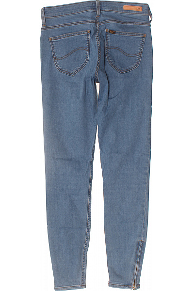 Lee  Dámské bavlněné modré skinny džíny zkrácené se zipy Vel. XS | Lee  | obrázek 2