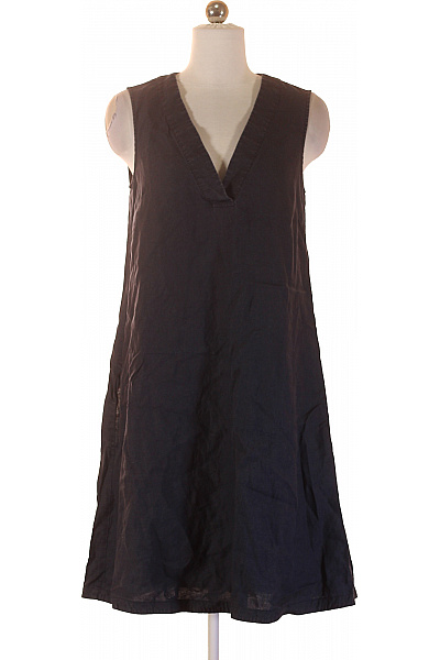 Marc O´Polo Lněné šaty černé jednoduché volné tunikové letní denní Vel. 34 | Marc O´Polo | obrázek 2